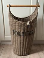 Rieten wc rol mand riviera maison, Huis en Inrichting, Badkamer | Badtextiel en Accessoires, Ophalen, Zo goed als nieuw, Bruin