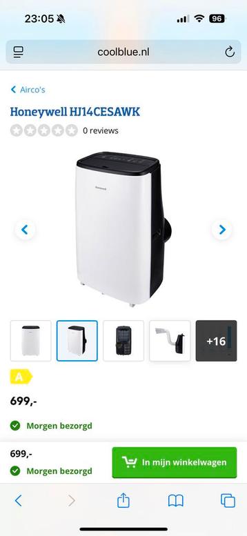 HONEYWELL HJ14CESAWK - Mobiele Airco - 14.000BTU beschikbaar voor biedingen