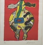 Peter Diem (1945) - Bonte Koe, Antiek en Kunst, Kunst | Litho's en Zeefdrukken, Verzenden