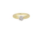 14 Karaat Massief Gouden Diamanten Dames Ring, Sieraden, Tassen en Uiterlijk, Ringen, Goud, Goud, Met edelsteen, Ophalen of Verzenden