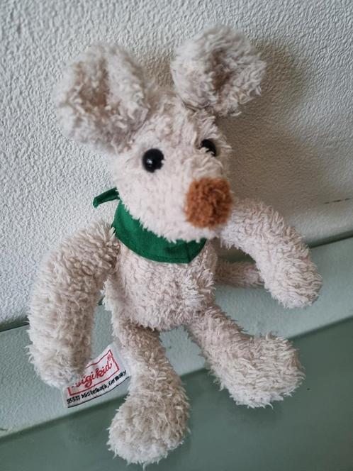 Orig,Sigikid, PERSILMUIS/GROEN SJAALTJE, 23cm, Label, Inwst!, Kinderen en Baby's, Speelgoed | Knuffels en Pluche, Zo goed als nieuw