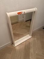 Witte rechthoekige spiegel, Ophalen, Gebruikt, 100 tot 150 cm, Rechthoekig