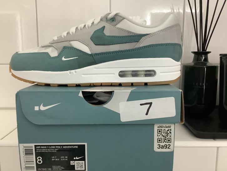 Nike Air Max 1 low Poly “ Adventure Tomb Raider “ maat 41‼️, Kleding | Heren, Schoenen, Nieuw, Sneakers of Gympen, Overige kleuren