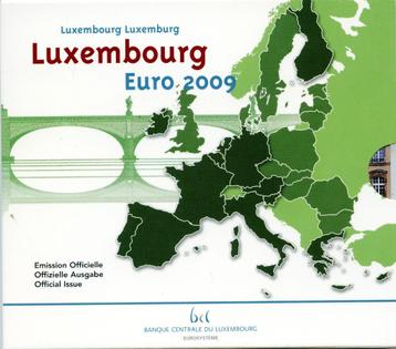 BU set Luxemburg 2009 Blister - 1 cent t/m 2 euro + 2x2 CC 