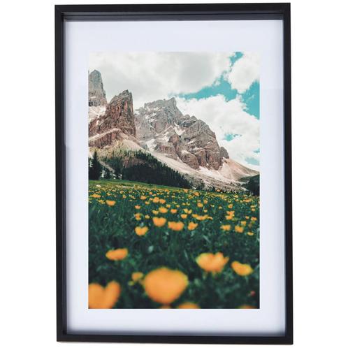 Lijst met landschap poster in mooie zwarte lijst, Huis en Inrichting, Woonaccessoires | Lijsten, Zo goed als nieuw, 50 tot 75 cm