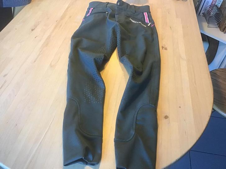 Rijbroek Paardenpraat By Ej 2.0 Full Grip Donkergroen m 140, Dieren en Toebehoren, Paardrijkleding, Zo goed als nieuw, Ophalen of Verzenden