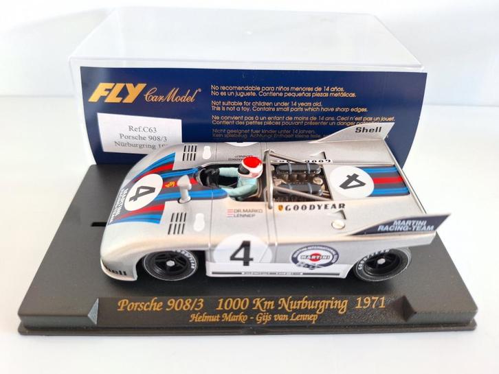 Fly Porsche 908/3 Nurburgring 1971 Martini Gijs Van Lennep C, Kinderen en Baby's, Speelgoed | Racebanen, Nieuw, Racebaan, Elektrisch