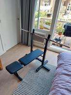 Corength bench press set + barbell en gewichten, Ophalen, Benen, Krachtstation, Zo goed als nieuw