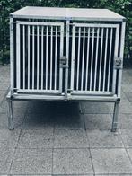 Transport kennel dubbeldeurs, Dieren en Toebehoren, Hondenhokken, Ophalen, 65 tot 100 cm, Hondenhok, 110 cm of meer
