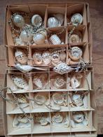 Oude antiek vintage kerstballen glasgruis zilver vis deukbal, Diversen, Kerst, Ophalen of Verzenden, H, J, H