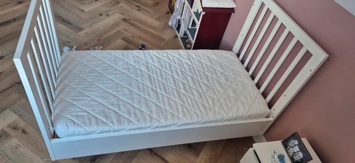 Doorgroei ledikant Bocca Petite Amelie 140x70cm, Kinderen en Baby's, Kinderkamer | Bedden, Zo goed als nieuw, 140 tot 160 cm, 70 tot 85 cm