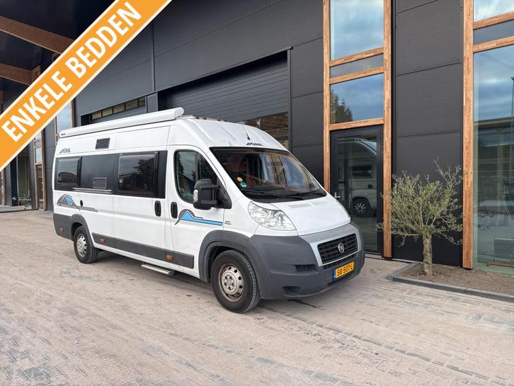 Pössl Fiat BJ 2011 130 PK enkele bedden Vakantie klaar, Caravans en Kamperen, Campers, Bedrijf, tot en met 3, Buscamper of Camperbus