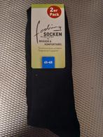 Zwarte Sokken - Maat 41-45 - Nieuw! 2 sets Verpakking!, Zwart, Nieuw, Maat 39 t/m 42, Faching