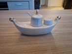 Cruetset peper zout mosterd in vorm van gondel., Ophalen of Verzenden