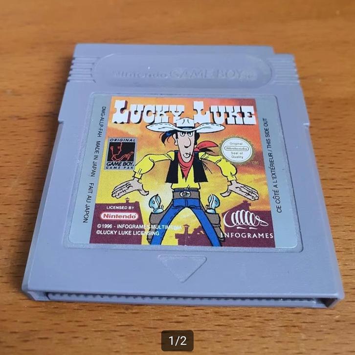 OPRUIMEN | GAMEBOY | Lucky Luke, Spelcomputers en Games, Games | Nintendo Game Boy, Gebruikt, Avontuur en Actie, 1 speler, Vanaf 3 jaar