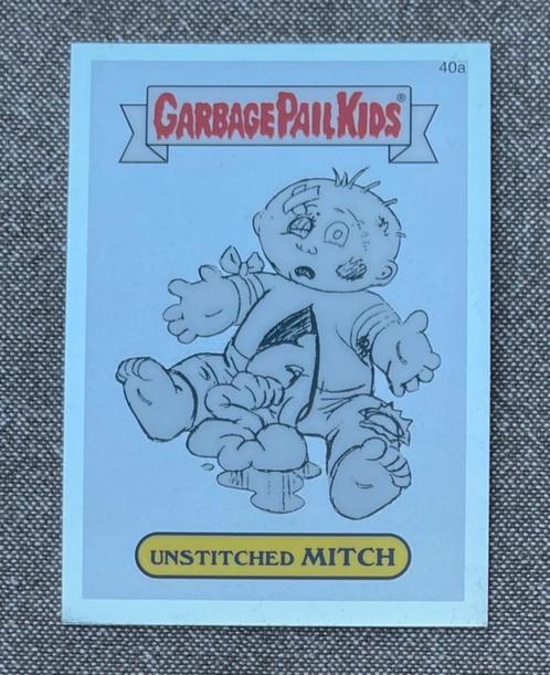 Garbage Pail Kids 2013 | Chrome 1 Pencil | Unstitched Mitch, Hobby en Vrije tijd, Stickers en Plaatjes, Zo goed als nieuw, Plaatje