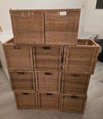Ikea manden en deurtjes voor Kallax kast, Ophalen, Zo goed als nieuw, Rechthoekig, Riet