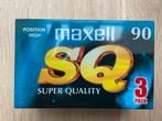 Maxell super quality 90 minuten 3 stuks, 2 t/m 25 bandjes, Overige genres, Ophalen of Verzenden, Nieuw in verpakking