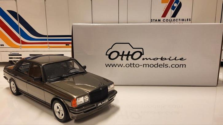 Otto Mobile Mercedes-Benz W123 280 AMG Dark Grey Metallic, Hobby en Vrije tijd, Modelauto's | 1:18, Zo goed als nieuw, Auto, OttOMobile