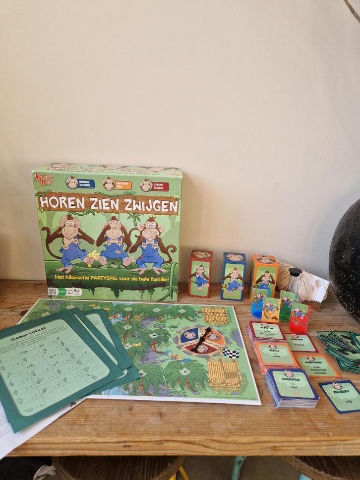 Bordspel horen zien zwijgen, Hobby en Vrije tijd, Gezelschapsspellen | Bordspellen, Gebruikt, Ophalen of Verzenden