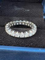 18krt witgouden alliance ring met 2.1 crt diamant, Wit, Ophalen of Verzenden, Zo goed als nieuw, 17 tot 18