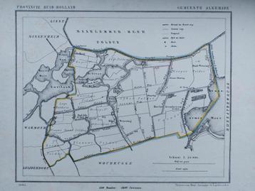 AG6 / Litho van J. Kuyper uit 1865 van Alkemade ZH beschikbaar voor biedingen