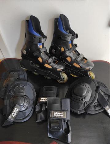 Bauer inline skates / skeelers maat 41 incl bescherming beschikbaar voor biedingen
