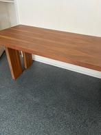 Mooie houten eettafel/bureau - 220x90 cm, Huis en Inrichting, Tafels | Eettafels, Ophalen, Gebruikt, 200 cm of meer, 50 tot 100 cm