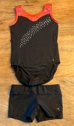 Turnpakje met broekje - Maat 122-140, Sport en Fitness, Turnen, Zwart, Zo goed als nieuw, Turnpak(je), Kindermaat 122 t/m 140