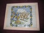 Handgeborduurd bild in lijst (138), Ophalen of Verzenden, Zo goed als nieuw