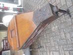 INDUSTRIEELE  BLAASBALK op METALE VOET, Huis en Inrichting, Tafels | Salontafels, Ophalen, Gebruikt, 100 tot 150 cm, Vintage