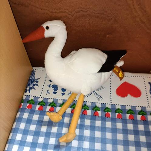 Ooievaar knuffel 22 cm, Kinderen en Baby's, Speelgoed | Knuffels en Pluche, Ophalen of Verzenden
