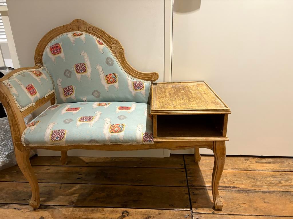 Kinderbankje met open kastje - 94x51x43 cm, Kinderen en Baby's, Kinderkamer | Tafels en Stoelen, Ophalen, Gebruikt, Stoel(en)