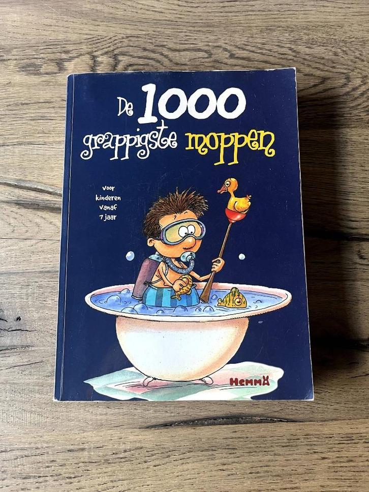De 1000 grappigste moppen, Boeken, Kinderboeken | Jeugd | onder 10 jaar, Gelezen, Ophalen of Verzenden