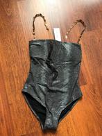 Nieuw - Millesia taupe metallic snake badpak - XS, Nieuw, Badpak, Ophalen of Verzenden, Bruin