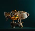 HowCat - MFantasy Airship ( Wit) – 3D Houten Puzzel - LED's, Verzenden, Nieuw