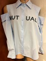 AZARA blouse met open stukken maat m zgan, Maat 38/40 (M), G, Blauw, Ophalen of Verzenden
