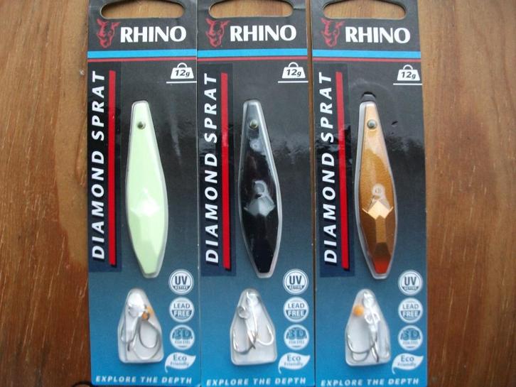 12 grams Rhino Diamond Sprat / roofvis lepel /kunstaas lepel, Watersport en Boten, Hengelsport | Zeevissen, Nieuw, Overige typen