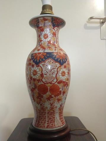 chinese vaas handgeschilderd LAMP beschikbaar voor biedingen
