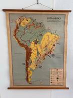 Oude schoolkaart Zuid-Amerika - 110x89cm, Ophalen, Aardrijkskunde