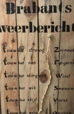 Ludiek tekstbord weerbericht (60 x 45), Huis en Inrichting, Woonaccessoires | Tekstborden en Spreuken, Ophalen of Verzenden, Nieuw