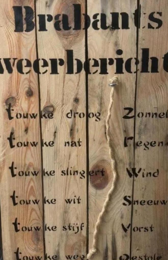 Ludiek tekstbord weerbericht (60 x 45), Huis en Inrichting, Woonaccessoires | Tekstborden en Spreuken, Nieuw, Ophalen of Verzenden