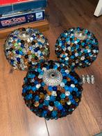 Vintage plafondlamp druiventros - gekleurd glas (Murano), Ophalen, X, Murano, Glas