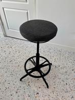 IKEA LIDKULLEN Kruk - Donkergrijs - Goede Staat, Huis en Inrichting, Ophalen, Gebruikt, Metaal, Eén