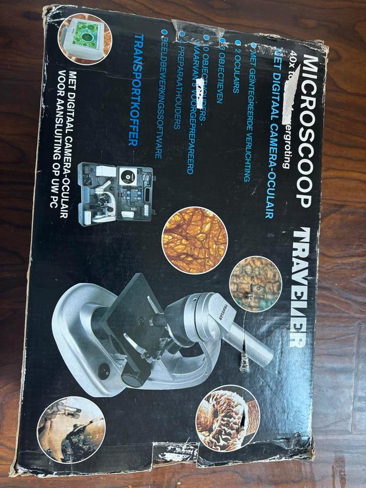Euromex Microscoop met Digitale Camera, Audio, Tv en Foto, Optische apparatuur | Microscopen, Gebruikt, Biologische microscoop