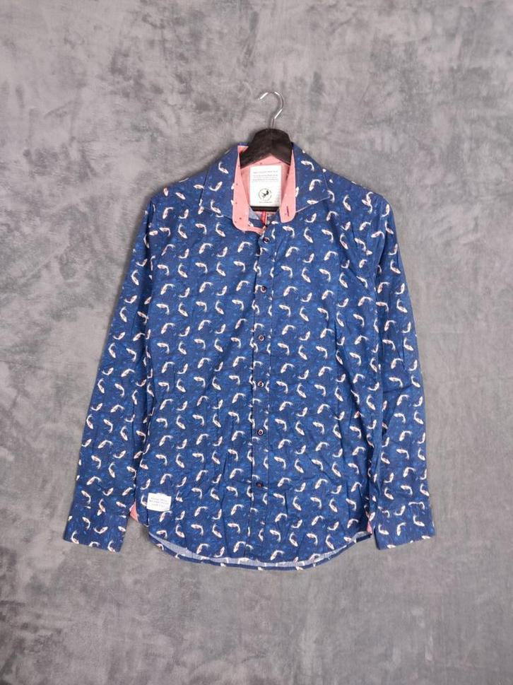 A Fish Named Fred Overhemd Lange Mouwen S Vis print Blauw, Kleding | Heren, Overhemden, Zo goed als nieuw, Halswijdte 38 (S) of kleiner