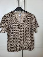 Maicazz Dalley top travelstof tribal geo print maat M zgan., Maat 38/40 (M), Zwart, Ophalen of Verzenden, Korte mouw
