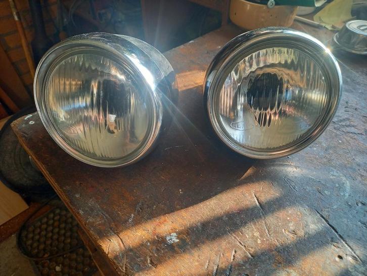 2 Unieke Oldtimer KOPLAMPEN Rally of Race BAJA  BUGGY, Auto-onderdelen, Verlichting, Nieuw, Ophalen of Verzenden