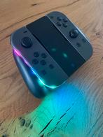 Nintendo Switch Joy-Con Grijs/Grijs + LED + Grip controller, Spelcomputers en Games, Spelcomputers | Nintendo Switch, Nieuw, Ophalen of Verzenden