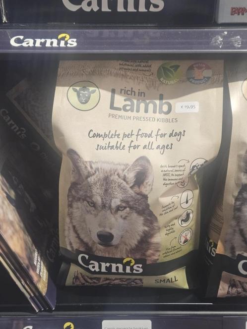 Voer - Carnis - Lam - Nieuwe zak van 2 kilo, Dieren en Toebehoren, Dierenvoeding, Hond, Ophalen of Verzenden